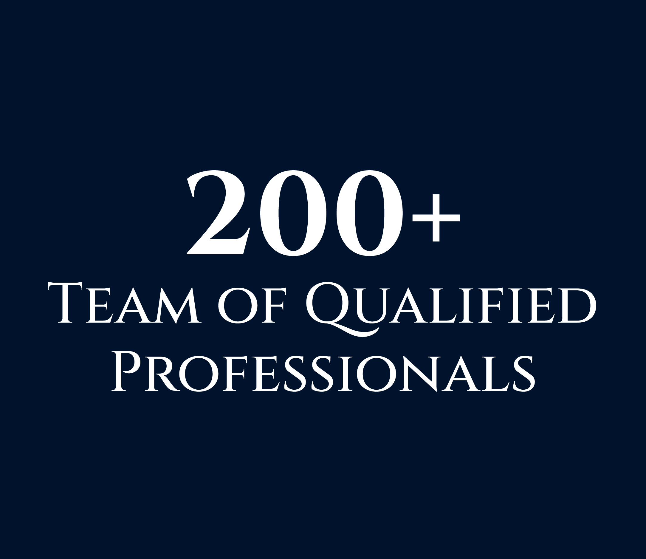 Qualified professionals